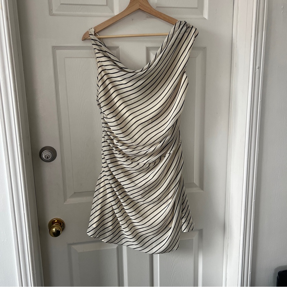 Asymmetrical striped mini dress from Abercrombie - Picture 2 of 4